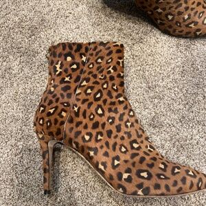 Jimmy Choo leopard print ankle boots